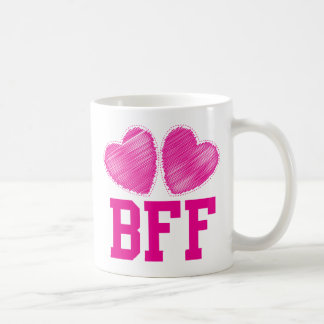 BFF Beste vrienden voor altijd met liefdesharten Koffiemok