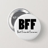 BFF Beste vrienden voor altijd Ronde Button 5,7 Cm (Voorkant /achterkant)