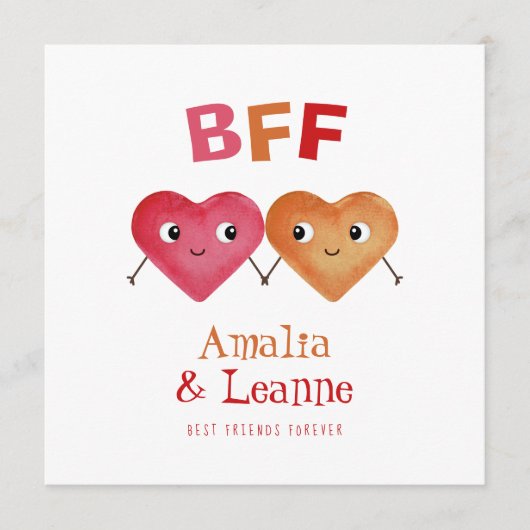 BFF Beste Vrienden Voor Altijd Schattige Vriendsch (Voorkant)