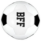 BFF, Beste Vrienden Voor Altijd Voetbal Zwart Wit (Gedraaid)