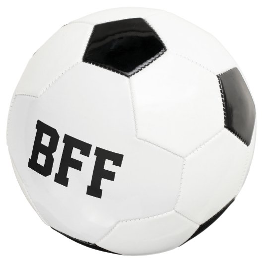 BFF, Beste Vrienden Voor Altijd Voetbal Zwart Wit (Drie kwart)