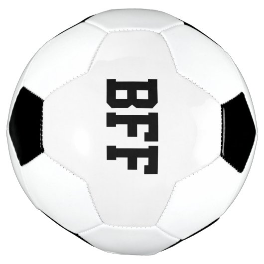 BFF, beste vrienden voor Voetbal zwart wit (Gedraaid)