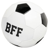 BFF, beste vrienden voor Voetbal zwart wit (Drie kwart)