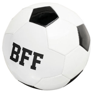 BFF, beste vrienden voor Voetbal zwart wit