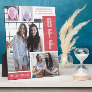 BFF Beste Vriendinnen Moderne Fotocollage Plaqu Fotoplaat