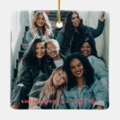 BFF Beste Vriendinnen Voor altijd Meisjesreis Naam Keramisch Ornament (Achterkant)