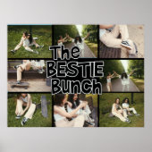 BFF Bestie Brady Bunch Fotocollage Aangepast Poste Poster (Voorkant)