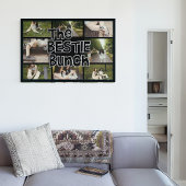 BFF Bestie Brady Bunch Fotocollage Aangepast Poste Poster