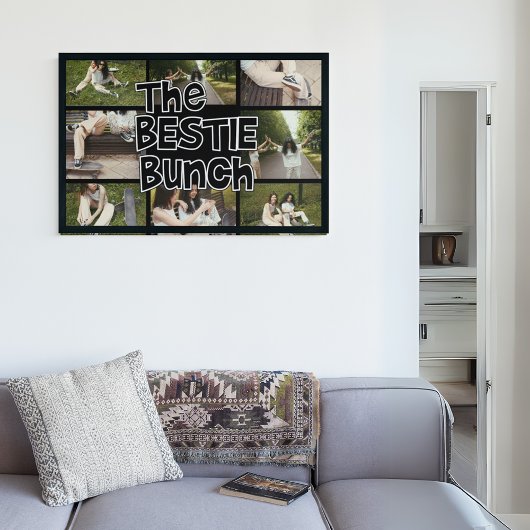 BFF Bestie Brady Bunch Fotocollage Aangepast Poste Poster