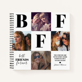 BFF Besties Foto Collage Black Notitieboek