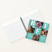 BFF Besties Foto Collage Blauwgroen Notitieboek (Binnen)