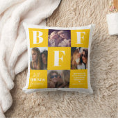 BFF Besties Foto Collage Yellow Kussen (Deken)