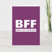 BFF - Big Fat Friend Kaart (Voorkant)