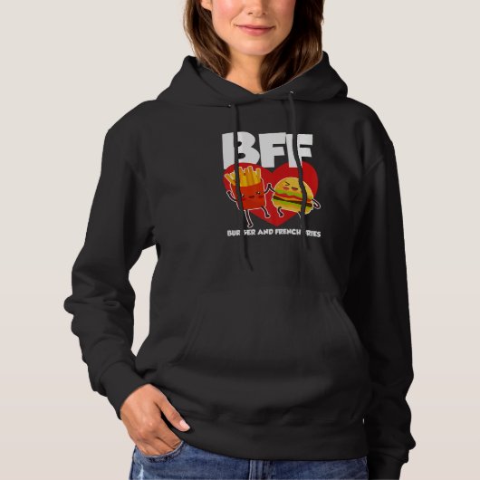 BFF Burger And Fries Hoodie (Voorkant)