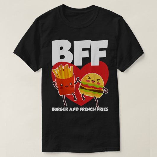 BFF Burger And Fries T-shirt (Design voorkant)