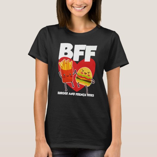 BFF Burger And Fries T-shirt (Voorkant)