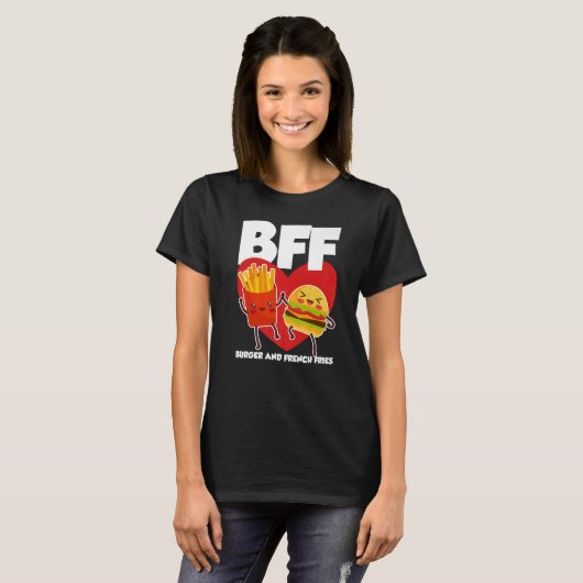 BFF Burger And Fries T-shirt (Voorkant volledig)