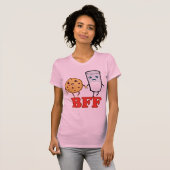 BFF, cookie en melk T-shirt (Voorkant volledig)