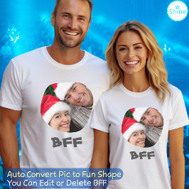 BFF Creëer Uw eigen aangepaste foto Gepersonalisee T-shirt