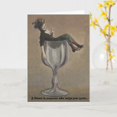 BFF definieerde humor LOL Lady Friendship Secrets Kaart (Gele Bloem)