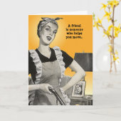 BFF definieerde humor LOL Lady Friendship Secrets Kaart (Gele Bloem)