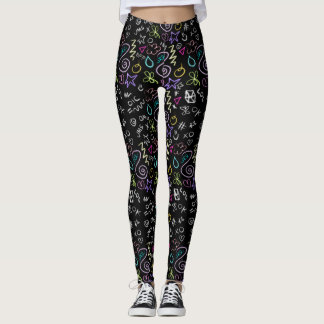 BFF Doodles - Faux Glitter Patroon Leggings
