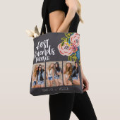 BFF Floral Foto Collage Best Friends Forever Tote Bag (Dichtbij)