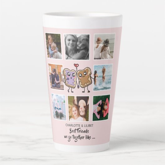 BFF Foto-cadeautjes - we gaan samen als Lat Latte Mok (Voorkant)
