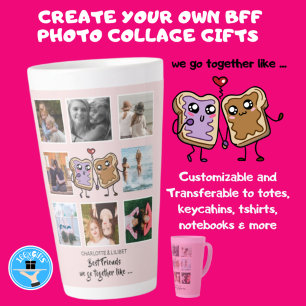 BFF Foto-cadeautjes - we gaan samen als Lat Latte Mok