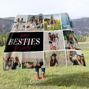 BFF-foto-collage Beste vriendin verjaardagscadeau  Fleece Deken