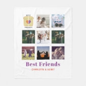 BFF Foto collage Gift Peanutboter Jelly Sandwich Fleece Deken (Voorkant)