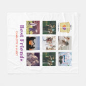 BFF Foto collage Gift Peanutboter Jelly Sandwich Fleece Deken (Voorkant (Horizontaal))