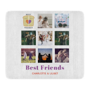 BFF Foto collage Gift Peanutboter Jelly Sandwich Snijplank