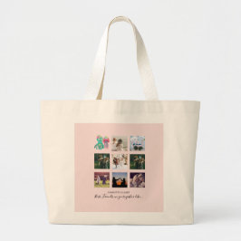 BFF Foto Collage Jellyfish Octopus Custom Gift Grote Tote Bag