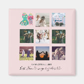 BFF Foto Collage Jellyfish Octopus Custom Gift Magneet (Voorkant)
