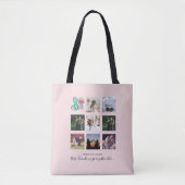 BFF Foto Collage Jellyfish Octopus Custom Gift Tote Bag (Voorkant)