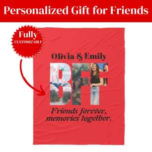 BFF-foto fleece deken – Persoonlijk cadeau