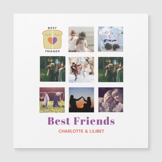 BFF Fotocollage Cadeau Pindakaas Jam Sandwich (Voorkant)