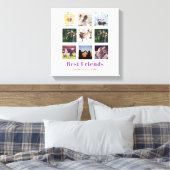 BFF Fotocollage Cadeau Pindakaas Jam Sandwich Canvas Afdruk (Insitu (Slaapkamer))