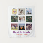 BFF Fotocollage Cadeau Pindakaas Jam Sandwich Wandkleed (Voorkant)