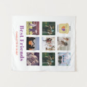 BFF Fotocollage Cadeau Pindakaas Jam Sandwich Wandkleed (Voorkant (horizontaal))