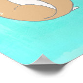 BFF Fox en Rabbit Cartoon Sketch Poster (Hoek)