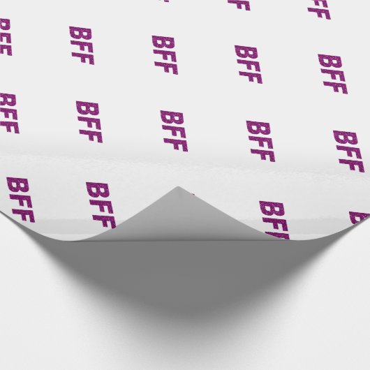 BFF Glitter Cadeaupapier (Hoek)