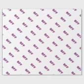 BFF Glitter Cadeaupapier (Vlak)