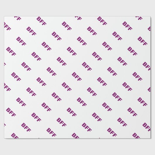 BFF Glitter Cadeaupapier (Vlak)