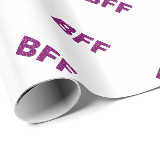 BFF Glitter Cadeaupapier (Rol Hoek)
