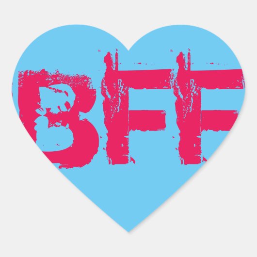 BFF hart Stickers (Voorkant)