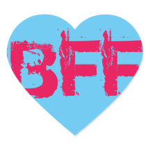 BFF hart Stickers