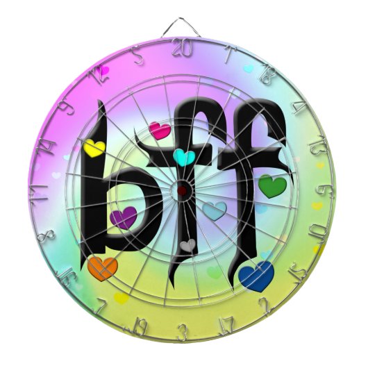 bff ~ harten dartbord (Voorkant)