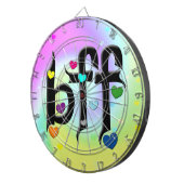 bff ~ harten dartbord (Voorkant Rechts)